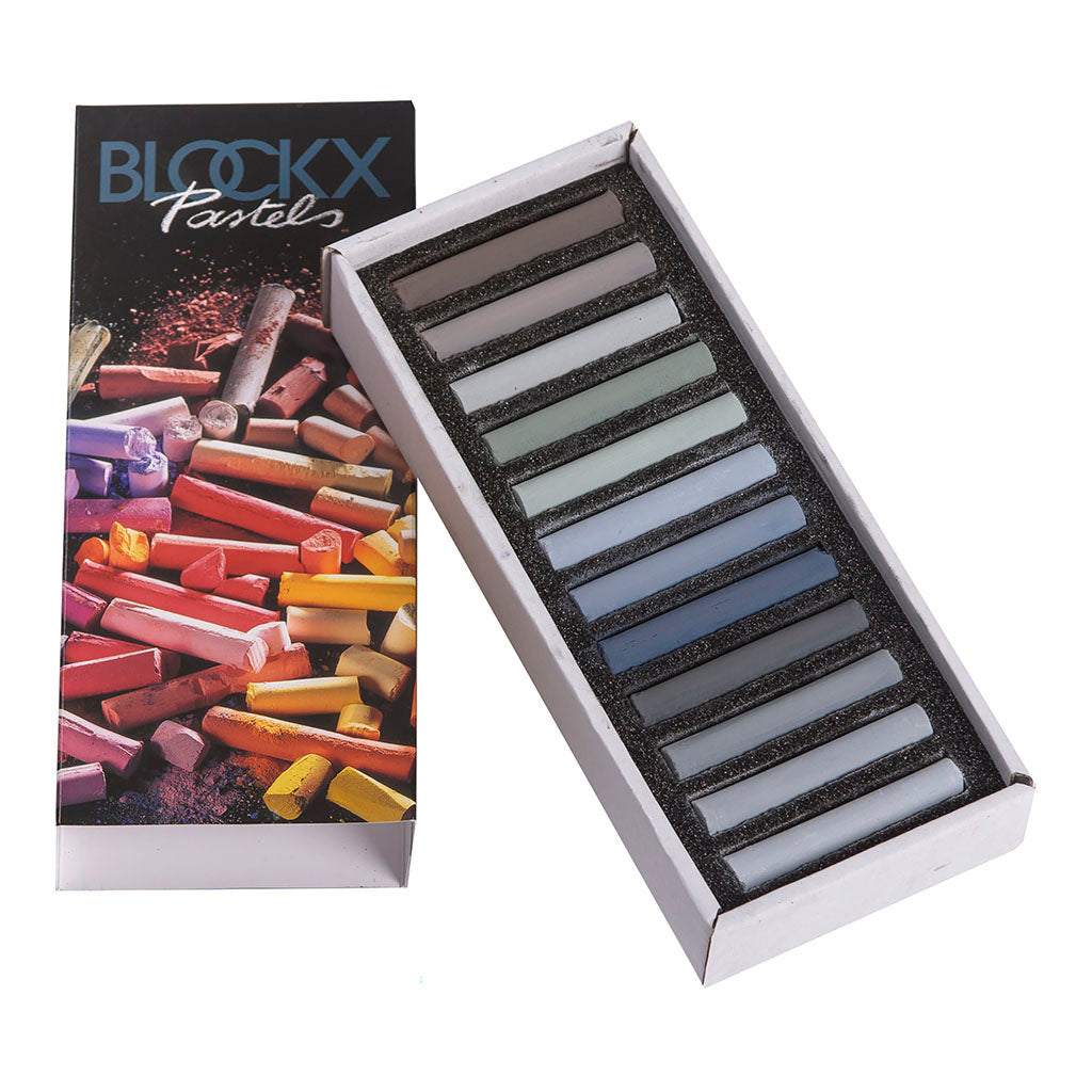 BLOCKX Soft Pastel 12 Set Grey Assorted - Cafe Supply