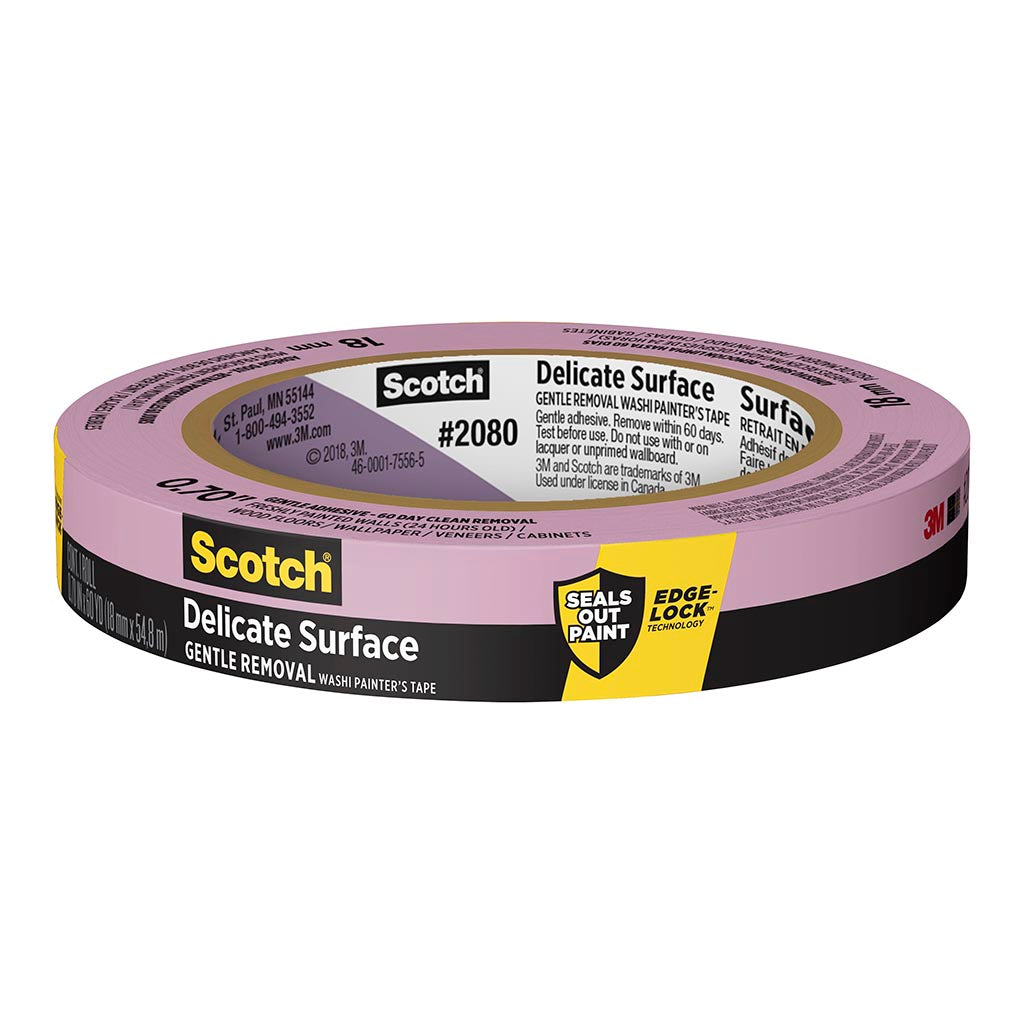 Scotch Painter's Tape 2080-18EC Delicate Surface 18mm x 55m - Cafe Supply