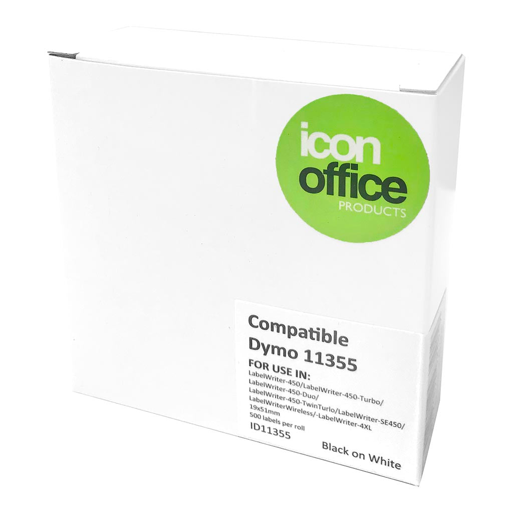 Icon Compatible Dymo LW Labels 51x19mm 500 Roll - Cafe Supply