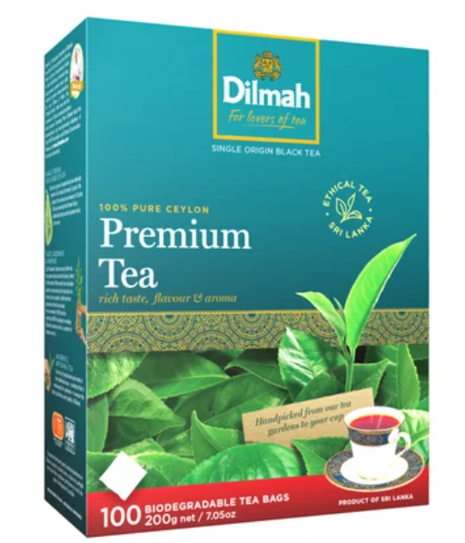Dilmah Premium Biodegrabable Tea Bags 100pk - Cafe Supply