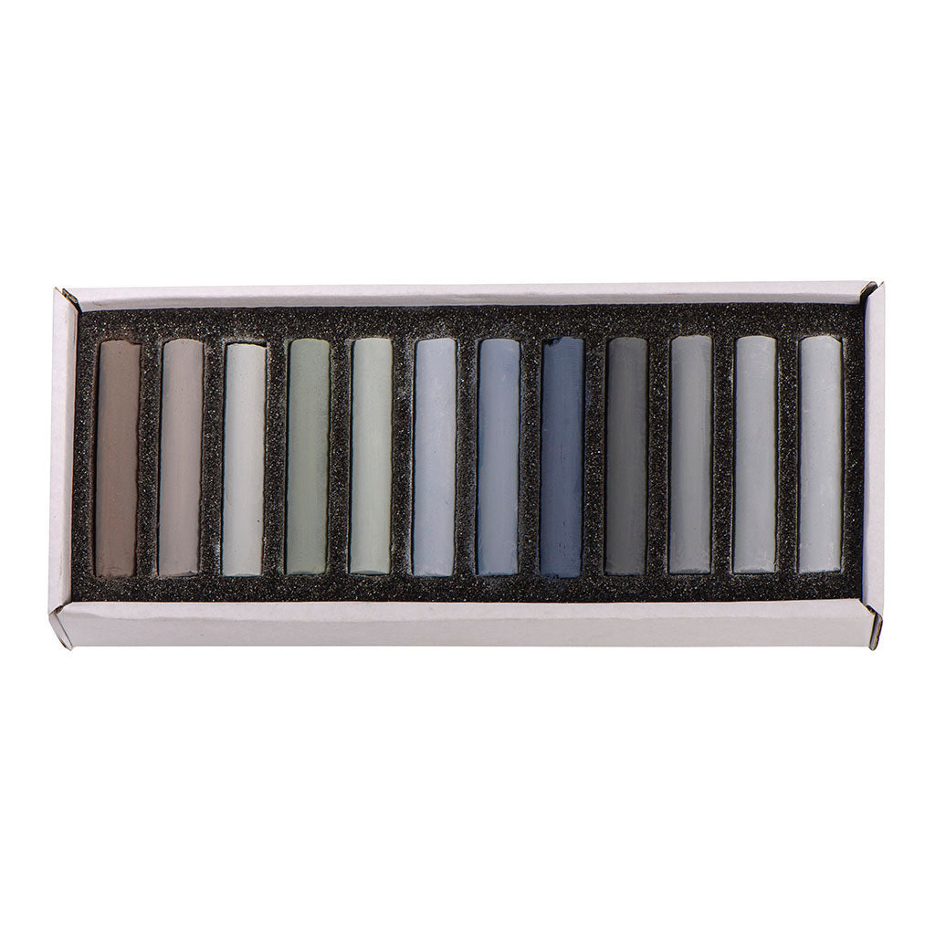 BLOCKX Soft Pastel 12 Set Grey Assorted - Cafe Supply