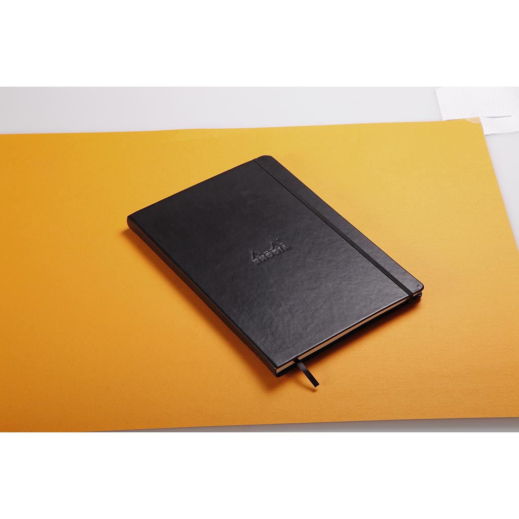 Rhodia Webnotebook A4 Lined Black - Cafe Supply