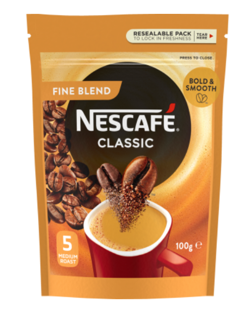 Nescafe Classic Fine Blend Instant Coffee 100g - Cafe Supply