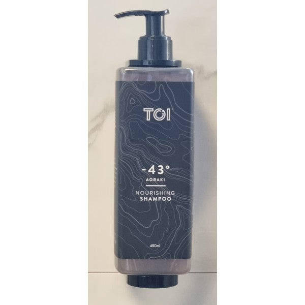 TOI 480ml Aoraki Shampoo Pump Bottle - Cafe Supply