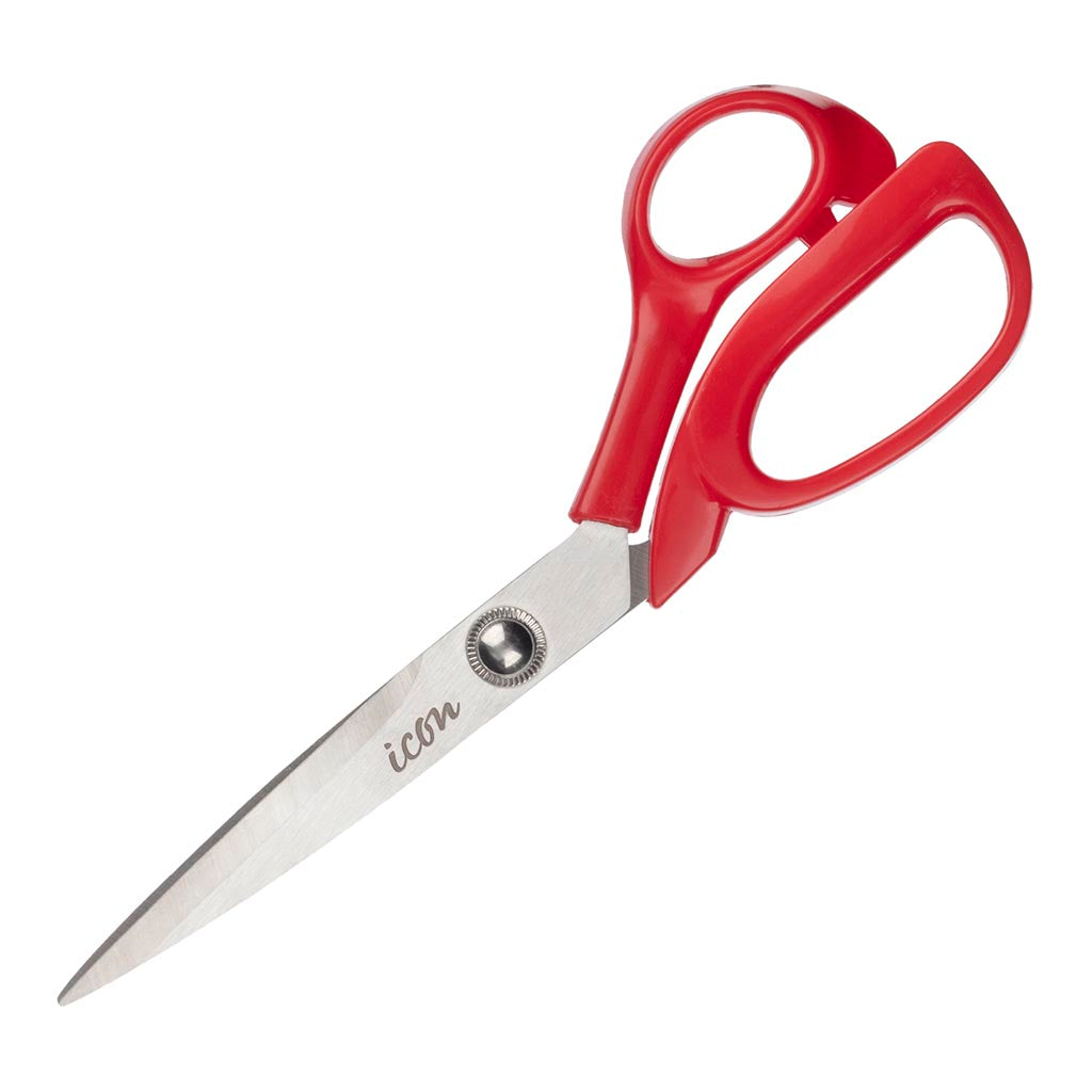 Icon Scissor Premium 8 Inch Red Handle - Cafe Supply