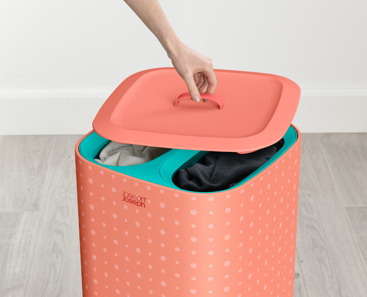 Joseph Joseph Tota Pop 60L Laundry Separation Basket - Coral - Cafe Supply