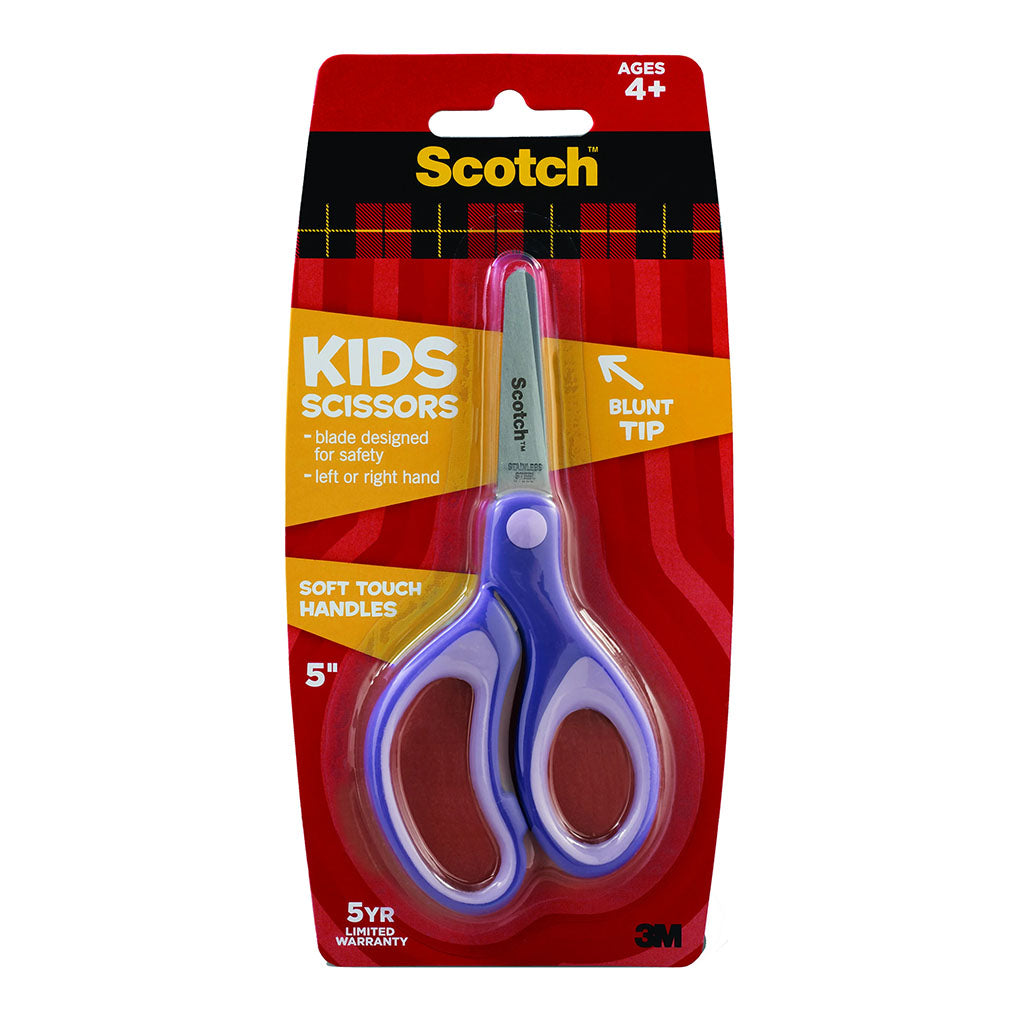 Scotch Kids Soft Grip Scissors 1442B 5 Inch Purple - Cafe Supply