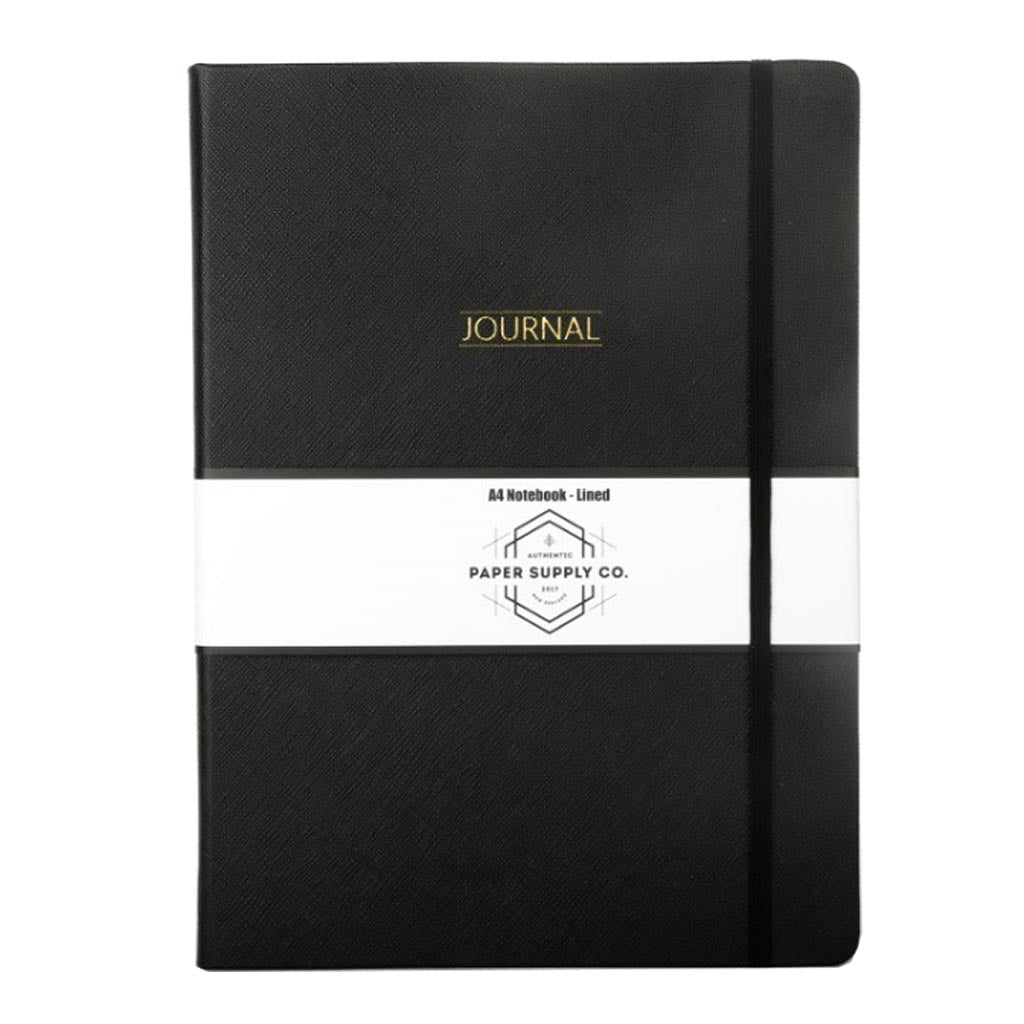 OSC Citta Hardcover Journal A4 Black - Cafe Supply