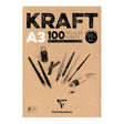 Clairefontaine Kraft Pad A3 100sh - Cafe Supply