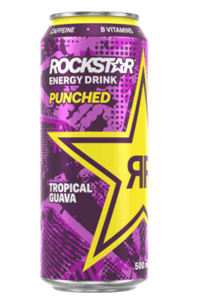 Rockstar Punched Tropical Guava Energy Drink 500ml - Cafe Supply
