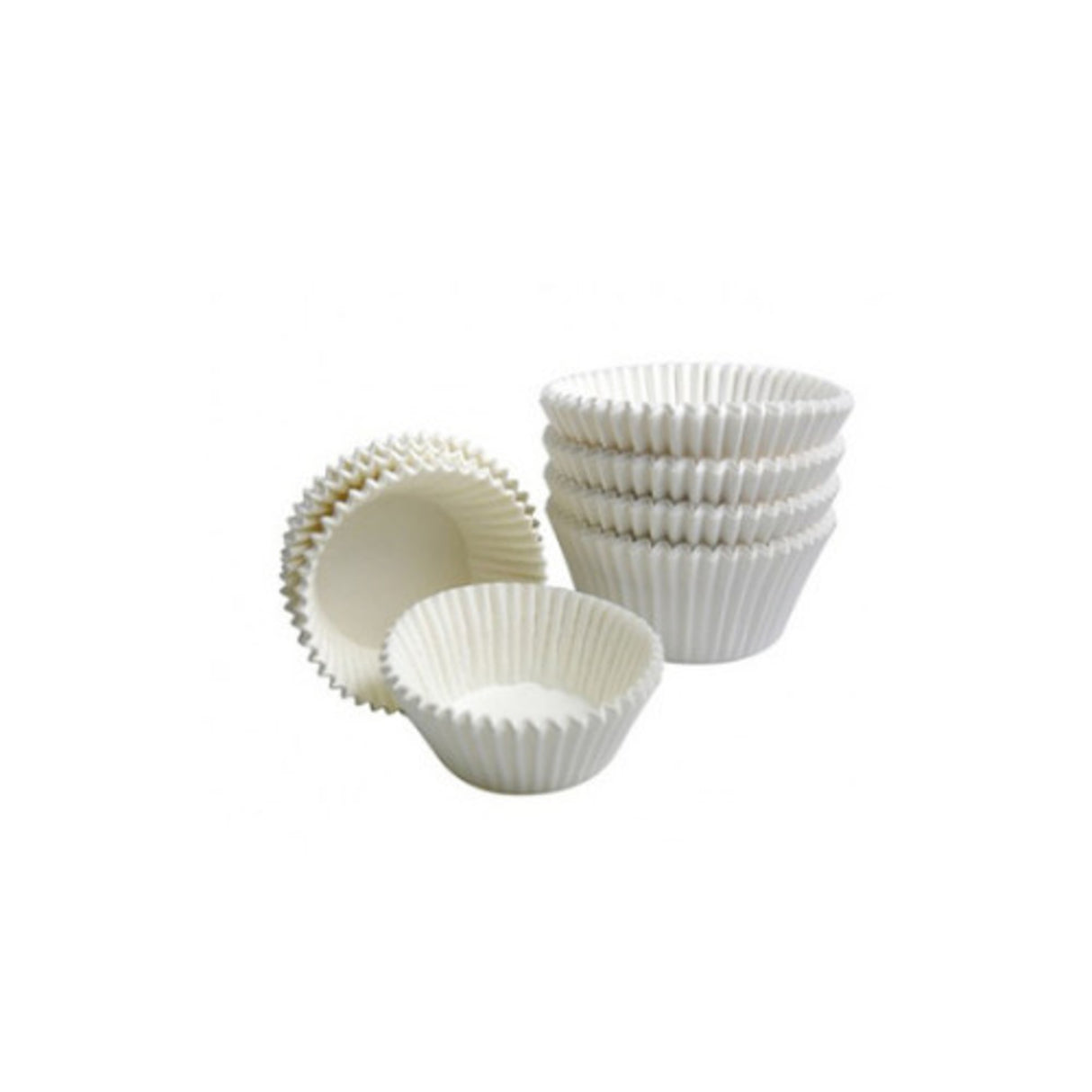 Mini candy Truffle Cups - 50mmx30mmx24mm White (200) - Cafe Supply