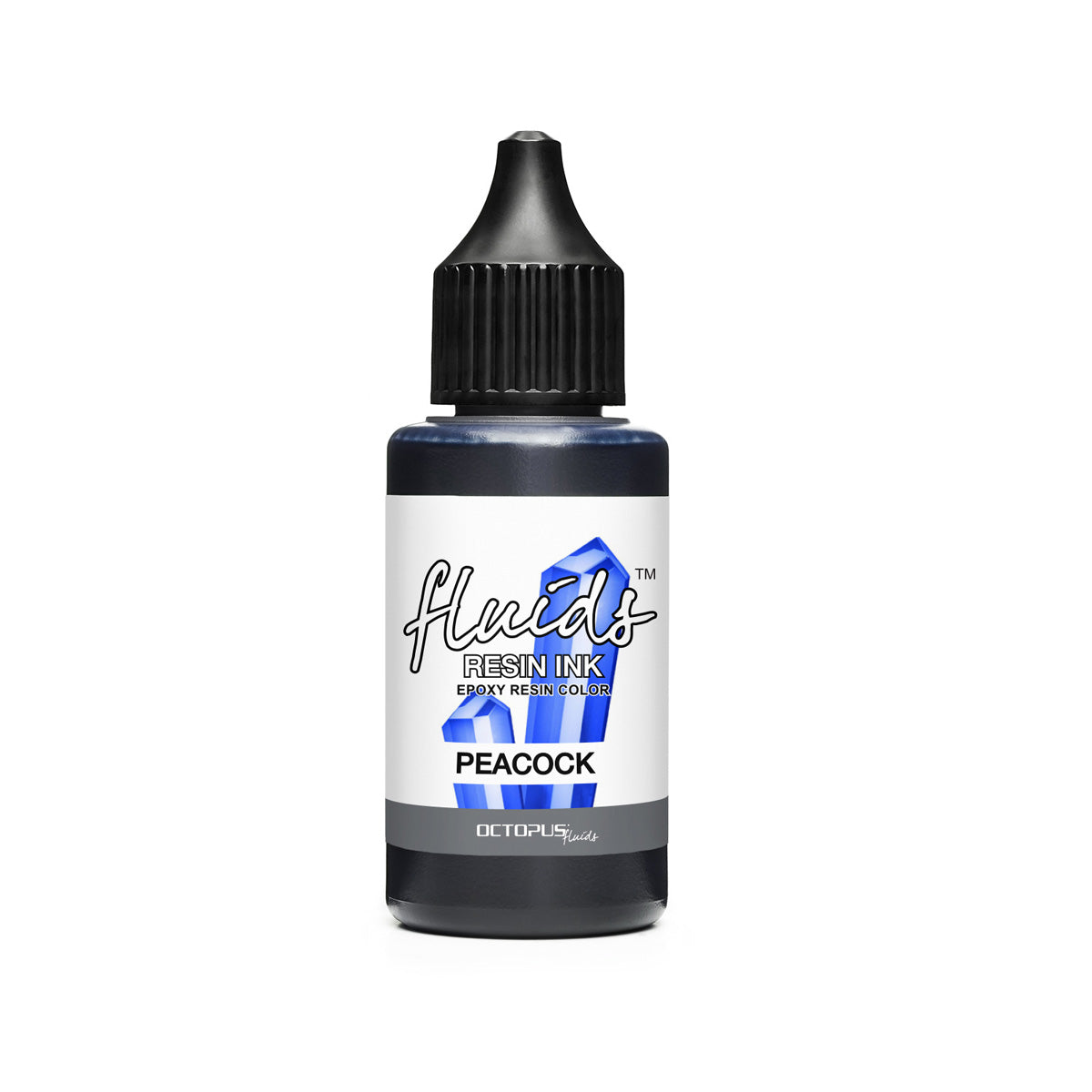 Octopus Fluids Resin Ink Peacock Blue 30ml - Cafe Supply