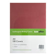 Icon Binding Covers A4 Red 250gsm, Pack of 100 - Cafe Supply