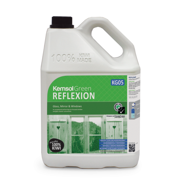 Kemsol Reflexion Green Window Cleaner 5L - Cafe Supply