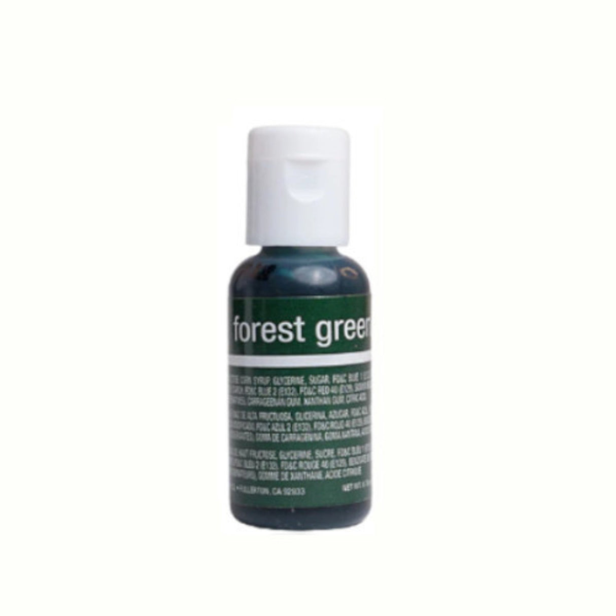 Chefmaster Liqua Gel Forest Green .70oz Bottle - - Cafe Supply