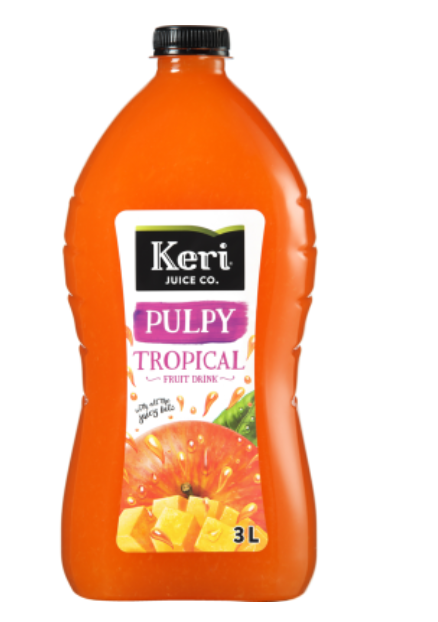 Keri Pulpy Tropical Fruit Drink 3l - Cafe Supply