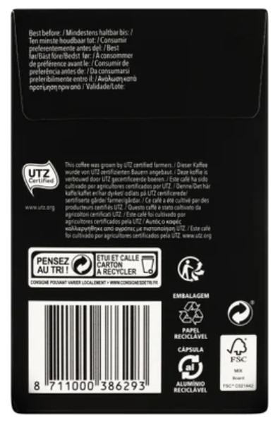 L'OR Espresso Onyx Intensity 12 Coffee Capsules 40pk - Cafe Supply