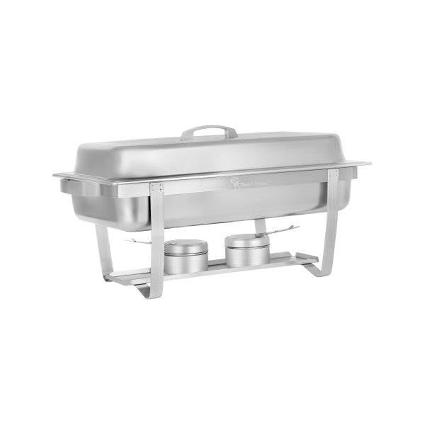 Chef Inox Deluxe Stackable Economy Rectangular 1/1 Size Chafer - Cafe Supply