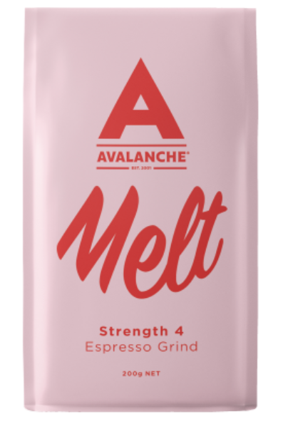 Avalanche Melt Strength 4 Espresso Grind Coffee 200g - Cafe Supply