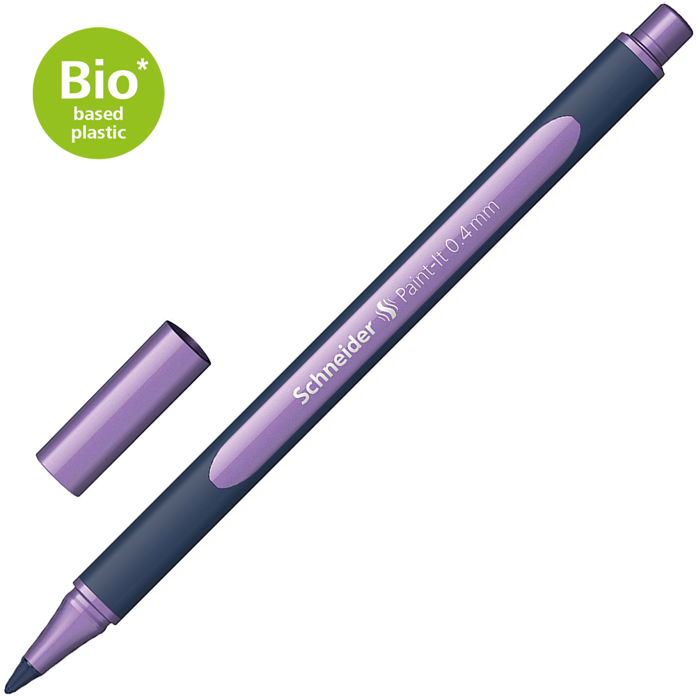 Schneider Metallic Rollerball 0.4mm Frosted Violet - Cafe Supply