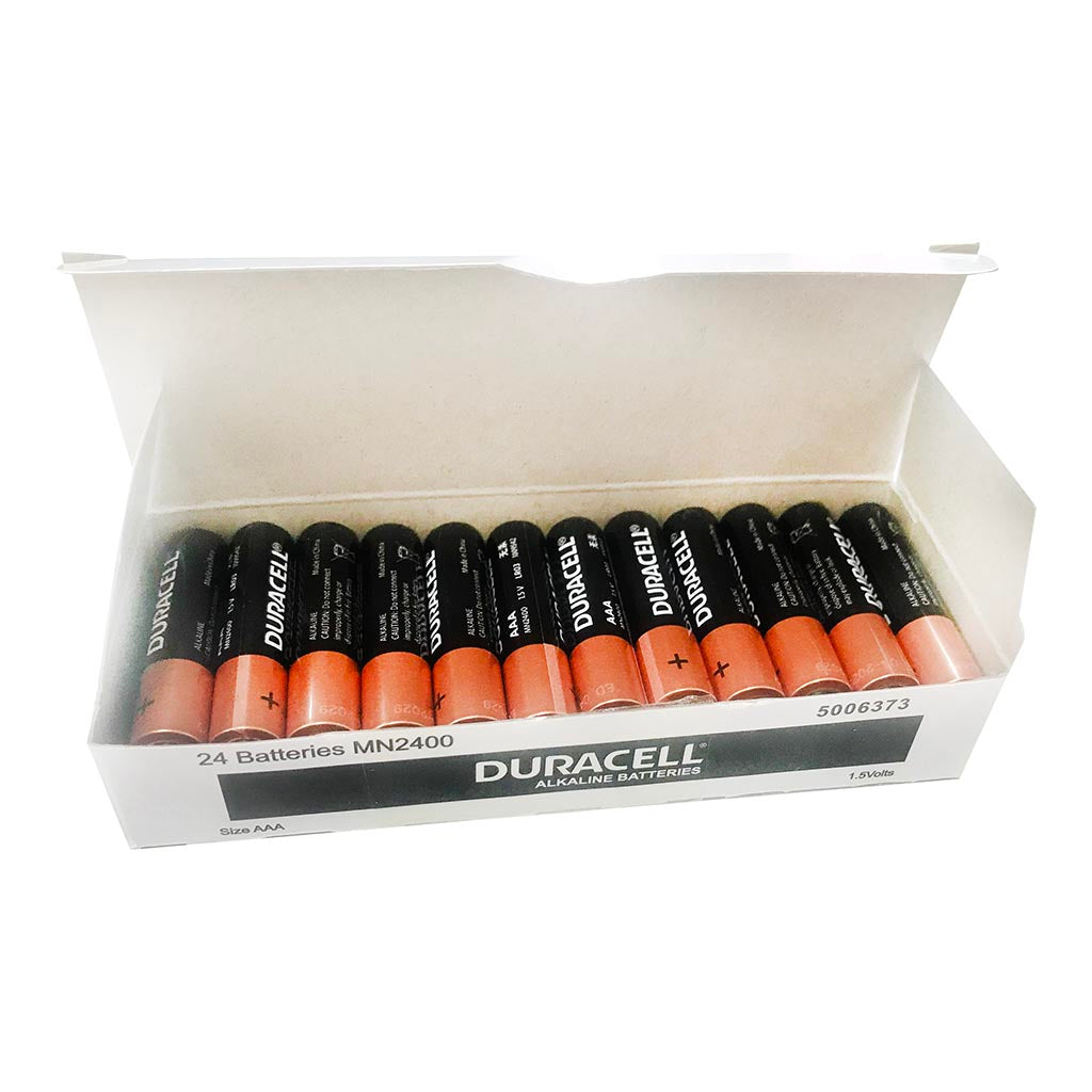 Duracell Coppertop Alkaline AAA Battery, Pack of 24 - Cafe Supply