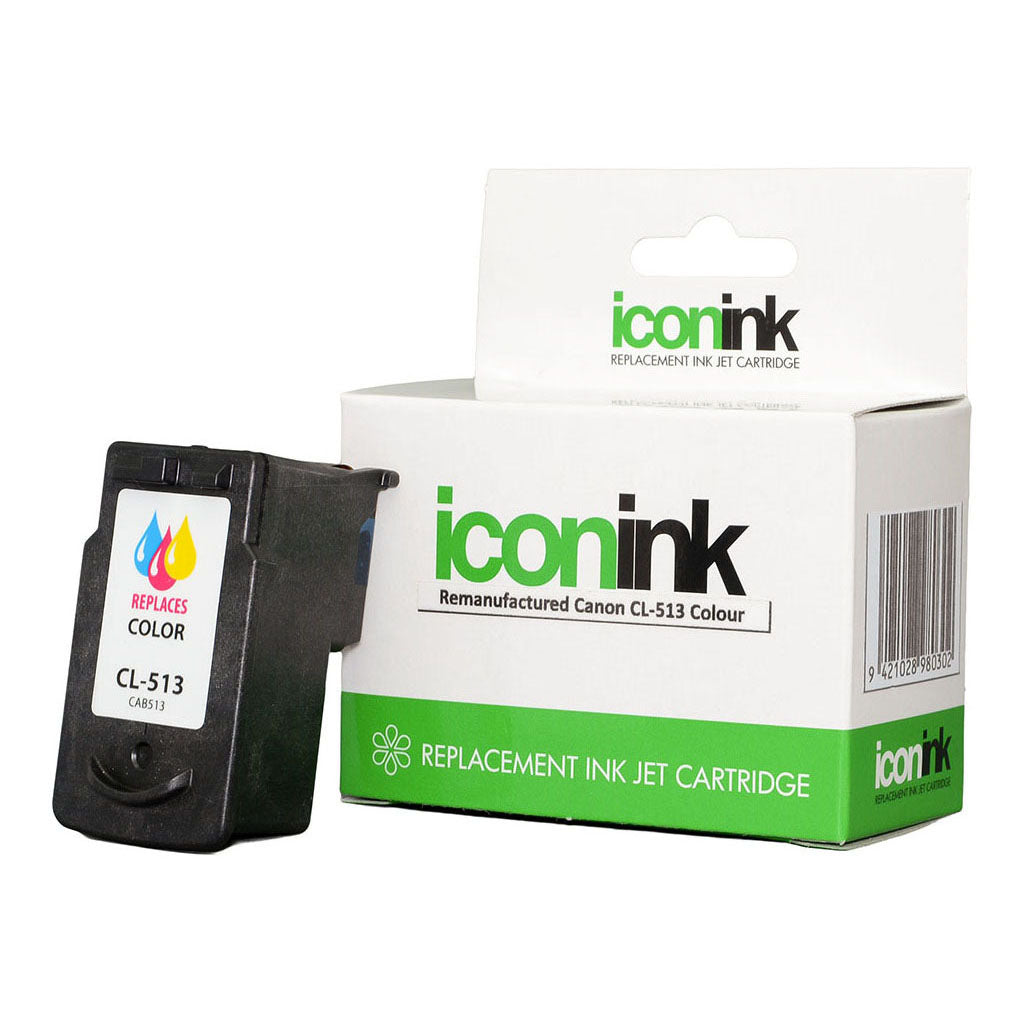 Icon Remanufactured Canon CL513 Colour Ink Cartridge - Cafe Supply
