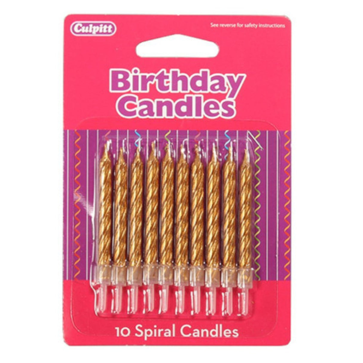 Candle Twist Gold (10) - Cafe Supply