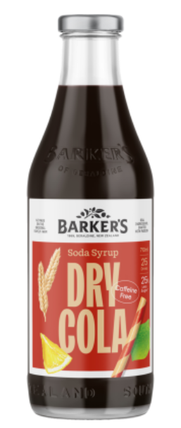 Barker's Dry Cola Soda Syrup 710ml - Cafe Supply