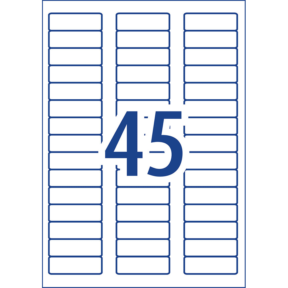 Avery Label L7156 General Use 58x17.8mm 45up 100 Sheets - Cafe Supply