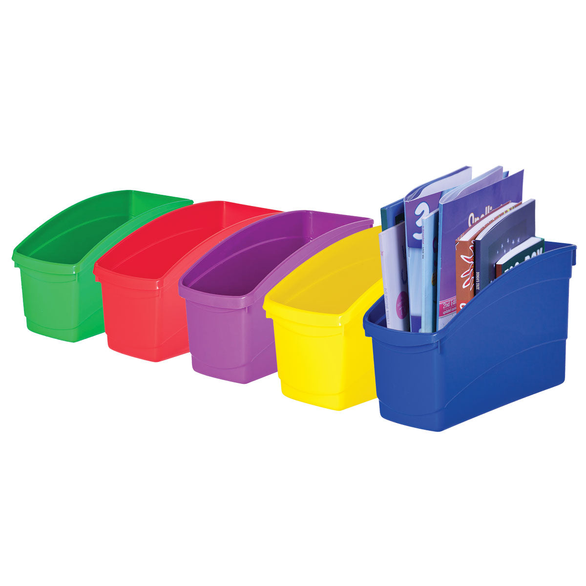 Elizabeth Richards Plastic Book and Storage Tub White - Cafe Supply