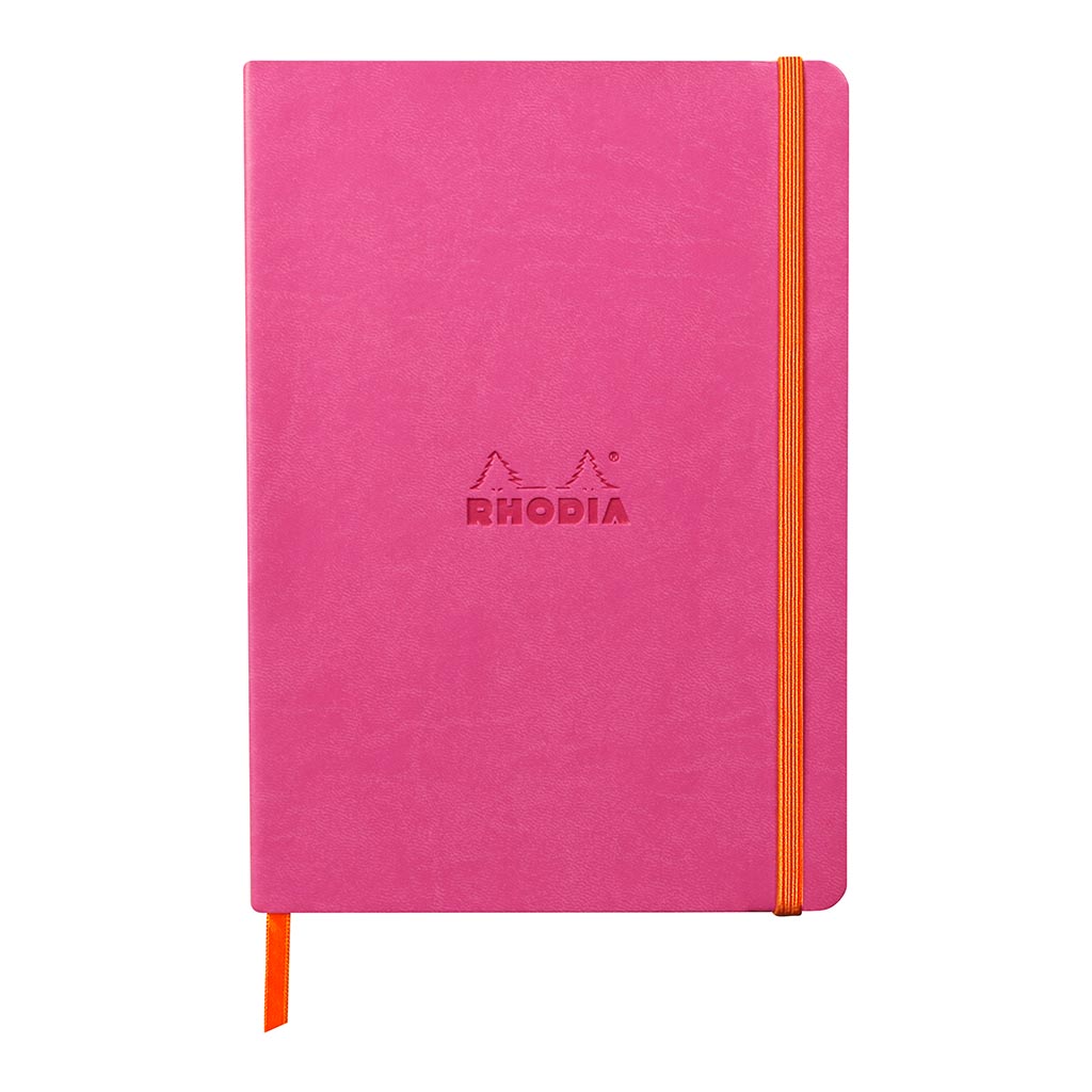 Rhodiarama Softcover Notebook A5 Lined Fuchsia - Cafe Supply