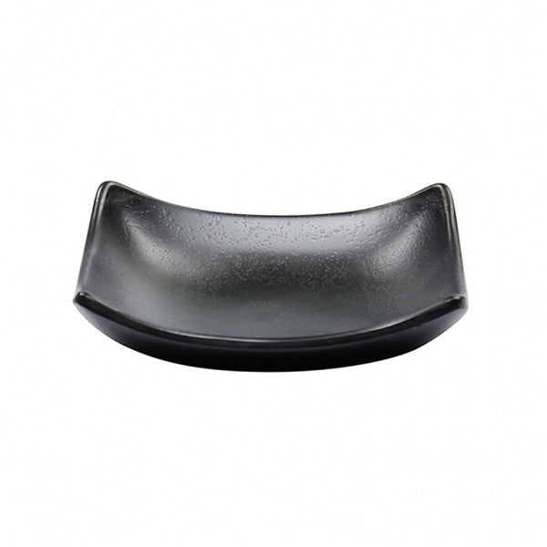 Melamine Soap Dish Curved - Black - Cafe Supply