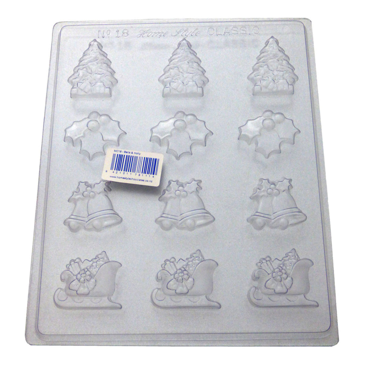 Bells & Holly Mould (0.6mm) - Cafe Supply