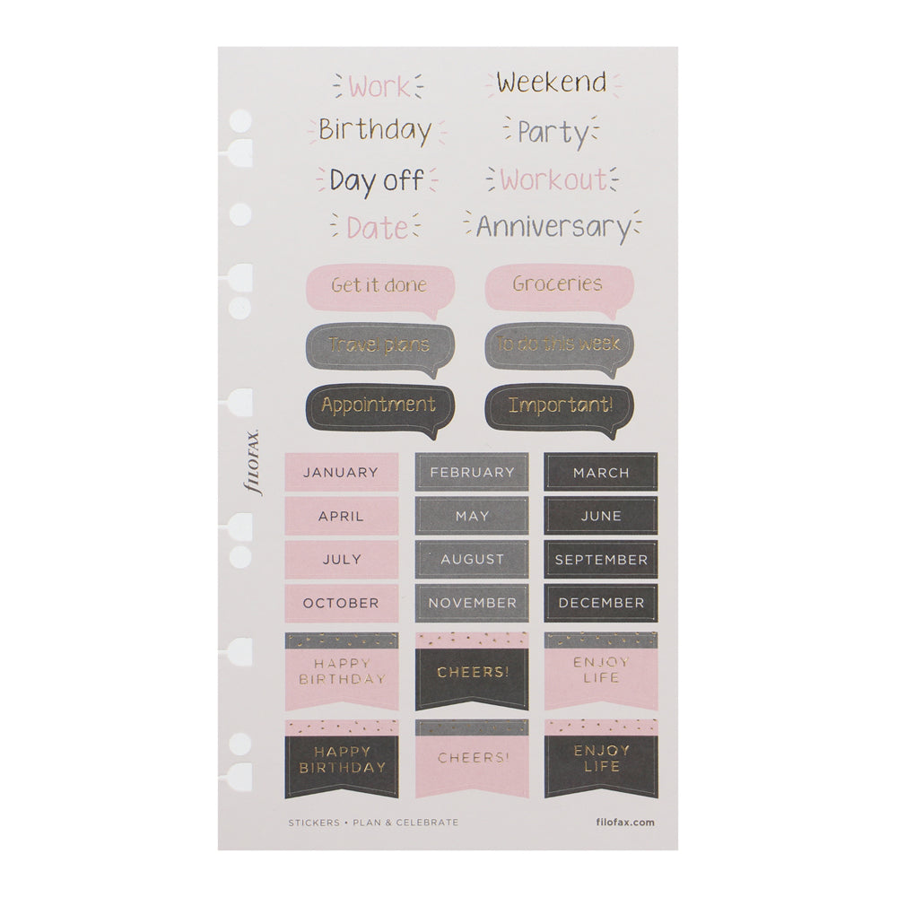 Filofax Confetti Stickers Pack - Cafe Supply
