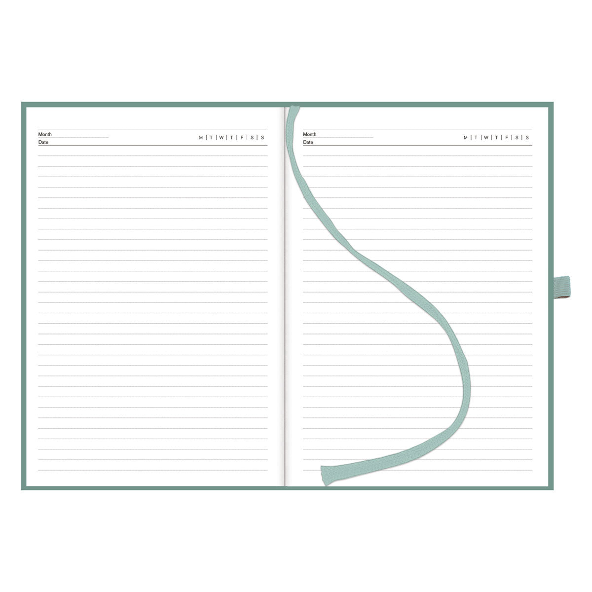 Collins United Undated Diary DTP Sage Green - Cafe Supply