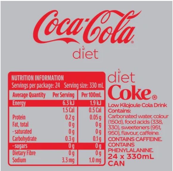 Diet Coca-Cola Soft Drink Cans 24pk - Cafe Supply