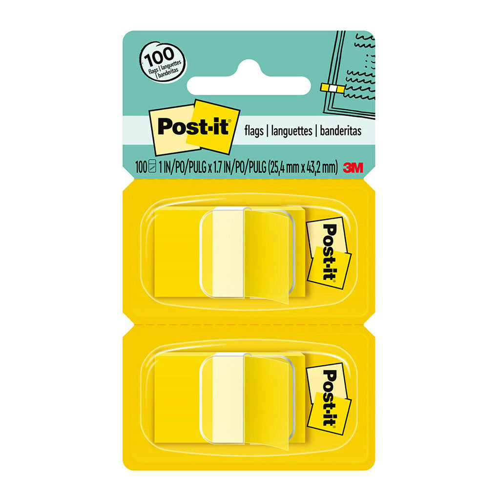 Post-it Flags 680-YW2 25x43mm Yellow, Pack of 2 - Cafe Supply