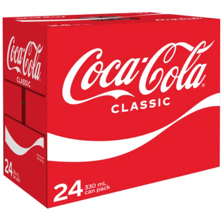 Coca-Cola Classic Cans 24 x 330ml - Cafe Supply