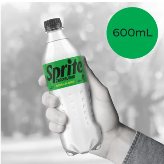 Sprite Zero Sugar Natural Flavour Soft Drink 600ml - Cafe Supply