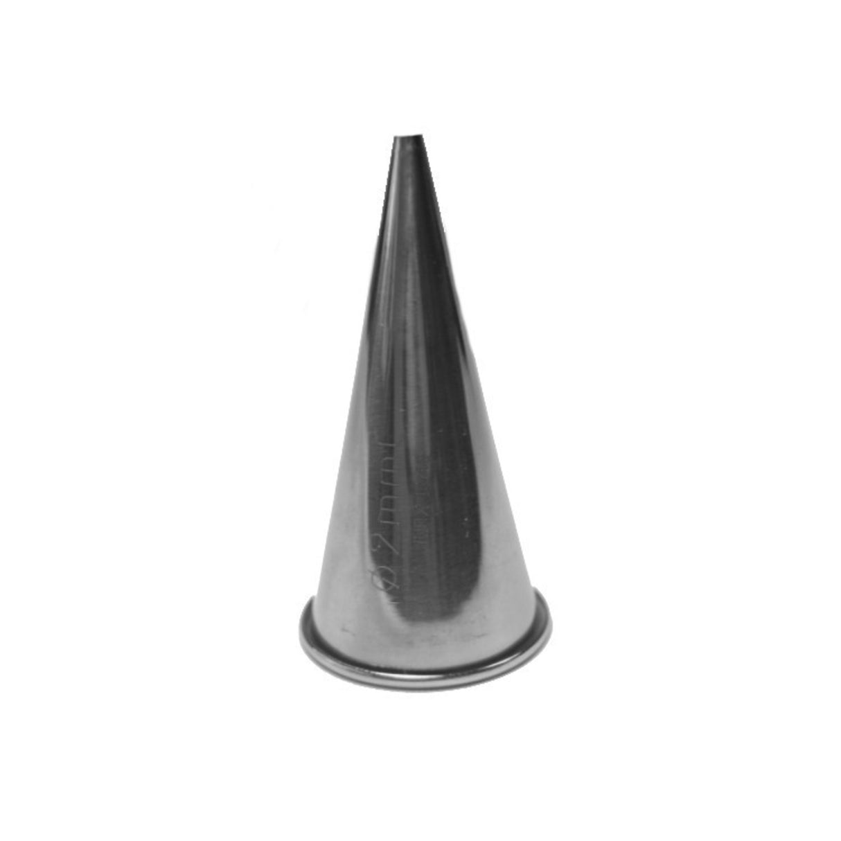 Large Stainless Steel Plain 2mm Piping Tube, 5cm length, nozzle - Cafe Supply