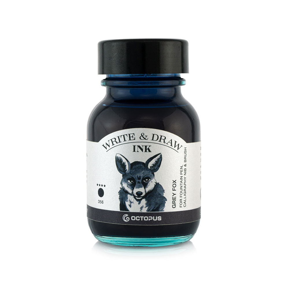 Octopus Fluids Write and Draw Ink 356 Grey Fox 50ml - Cafe Supply