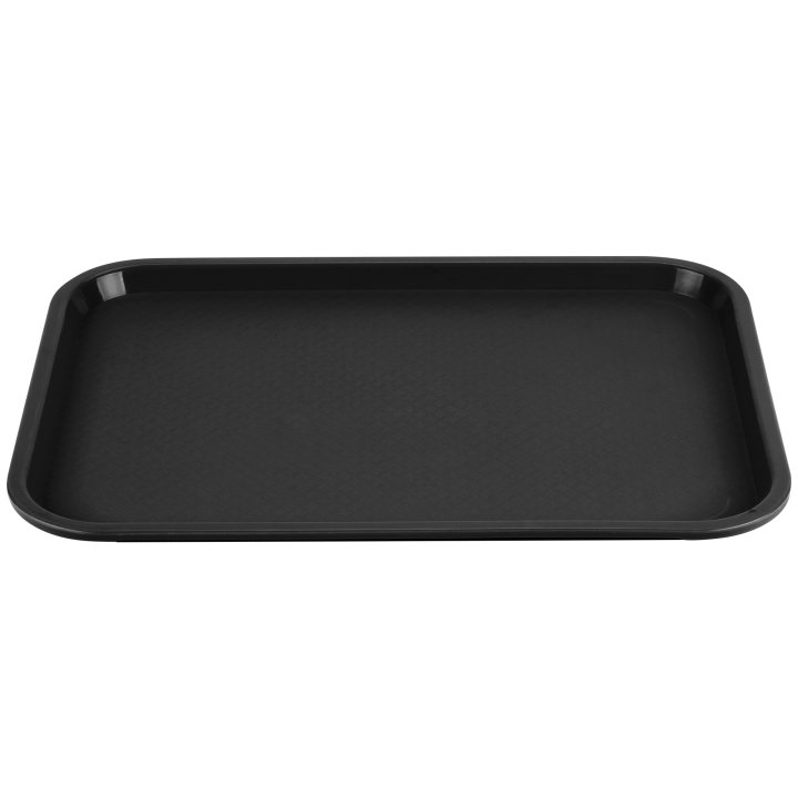 14" x 18" polypropylene fast-food tray in black - Cafe Supply