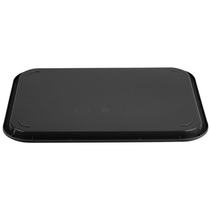 14" x 18" polypropylene fast-food tray in black - Cafe Supply