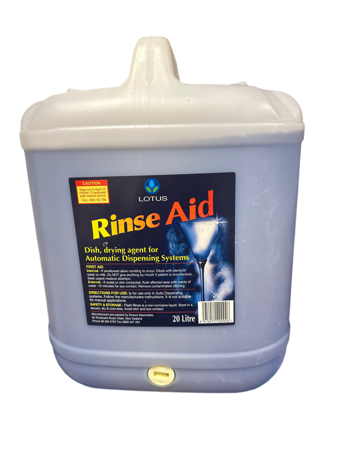 Lotus Auto Rinse Aid 20L - Cafe Supply