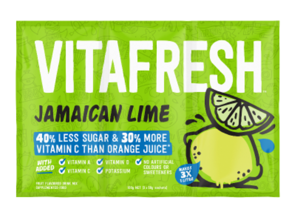 Vitafresh Jamaican Lime Flavoured Drink Mix 150g - Cafe Supply