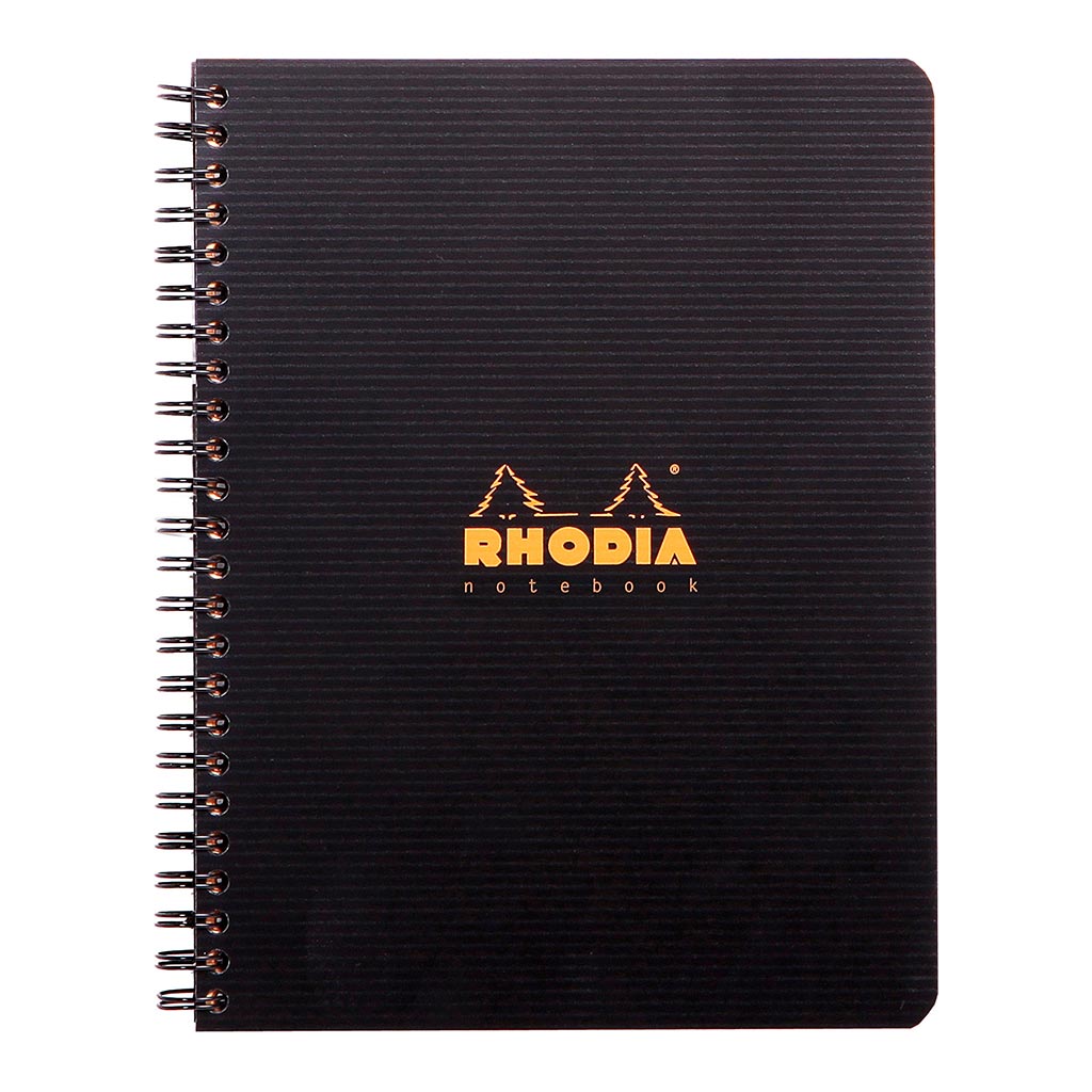 Rhodiactive Notebook Spiral A5+ Lined Black - Cafe Supply