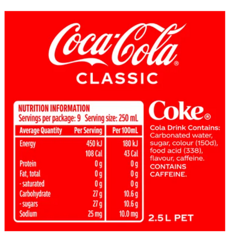 Coca-Cola Soft Drink 2.25l - Cafe Supply
