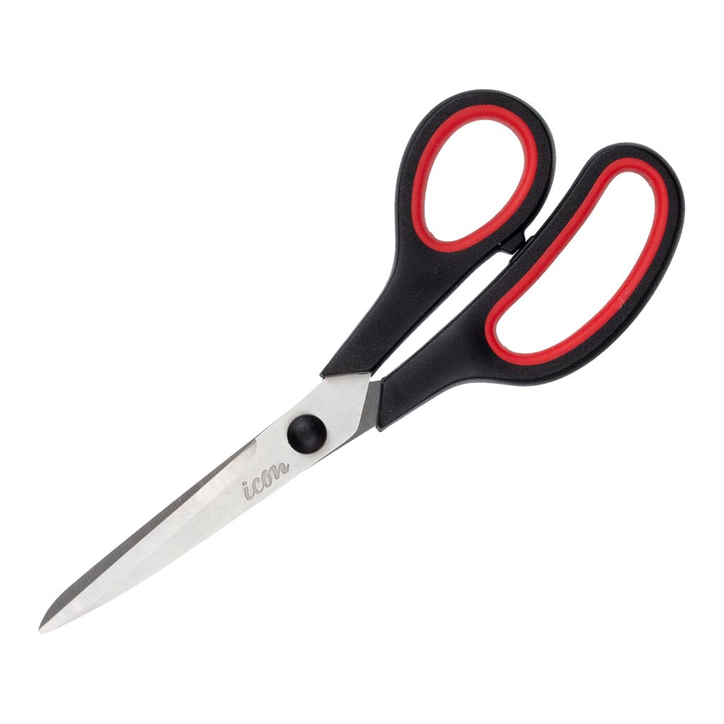 Icon Scissor Soft Grip 7.5 Inch Black Handle - Cafe Supply