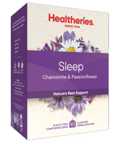 Healtheries Sleep Chamomile & Passionflower Tea Bags 40pk - Cafe Supply