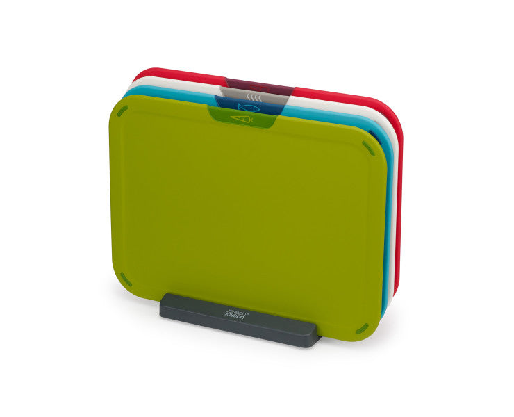 Joseph Joseph Duo 4-piece Chopping Board Set with Storage Stand - Cafe Supply